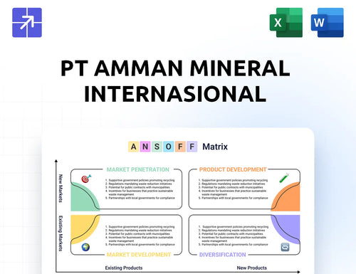Amman Mineral Ansoff Matrix