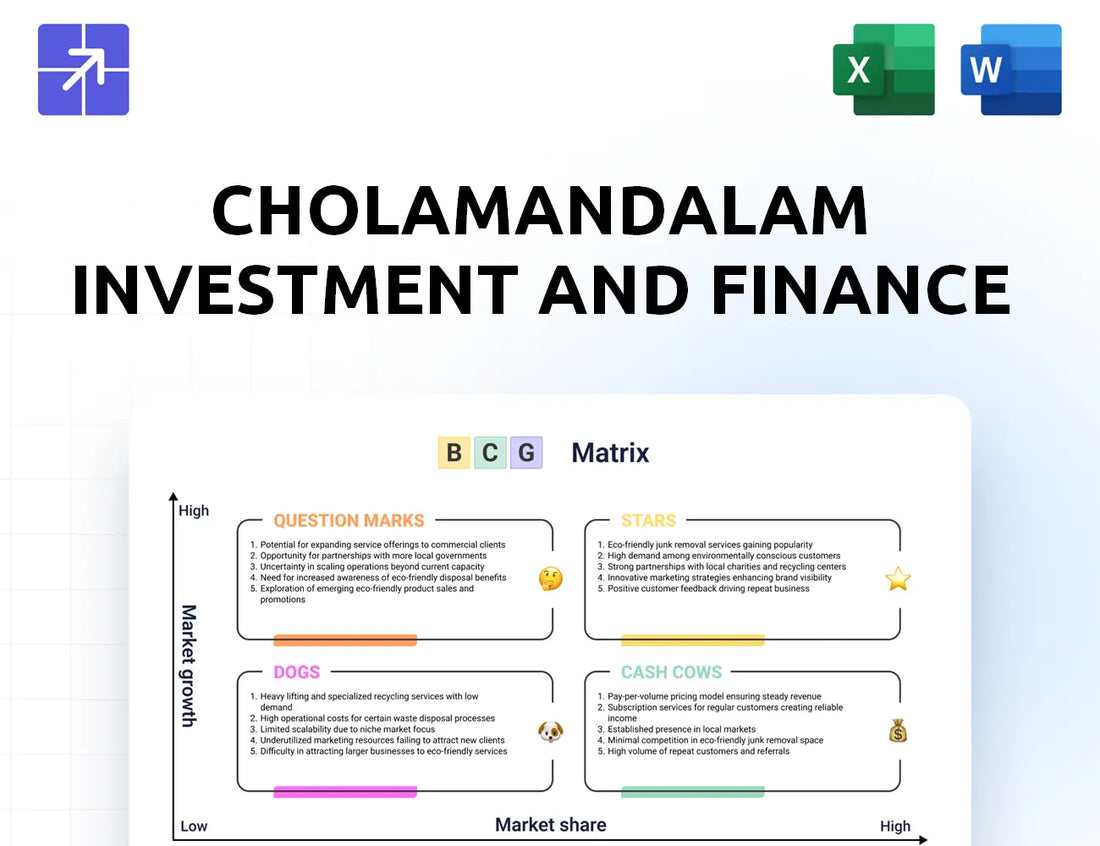 Cholamandalam Bcg Matrix