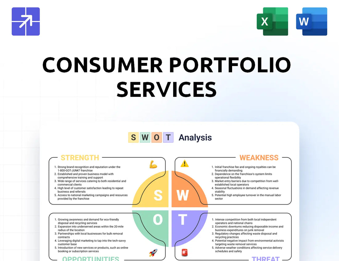 Consumerportfolio Swot Analysis