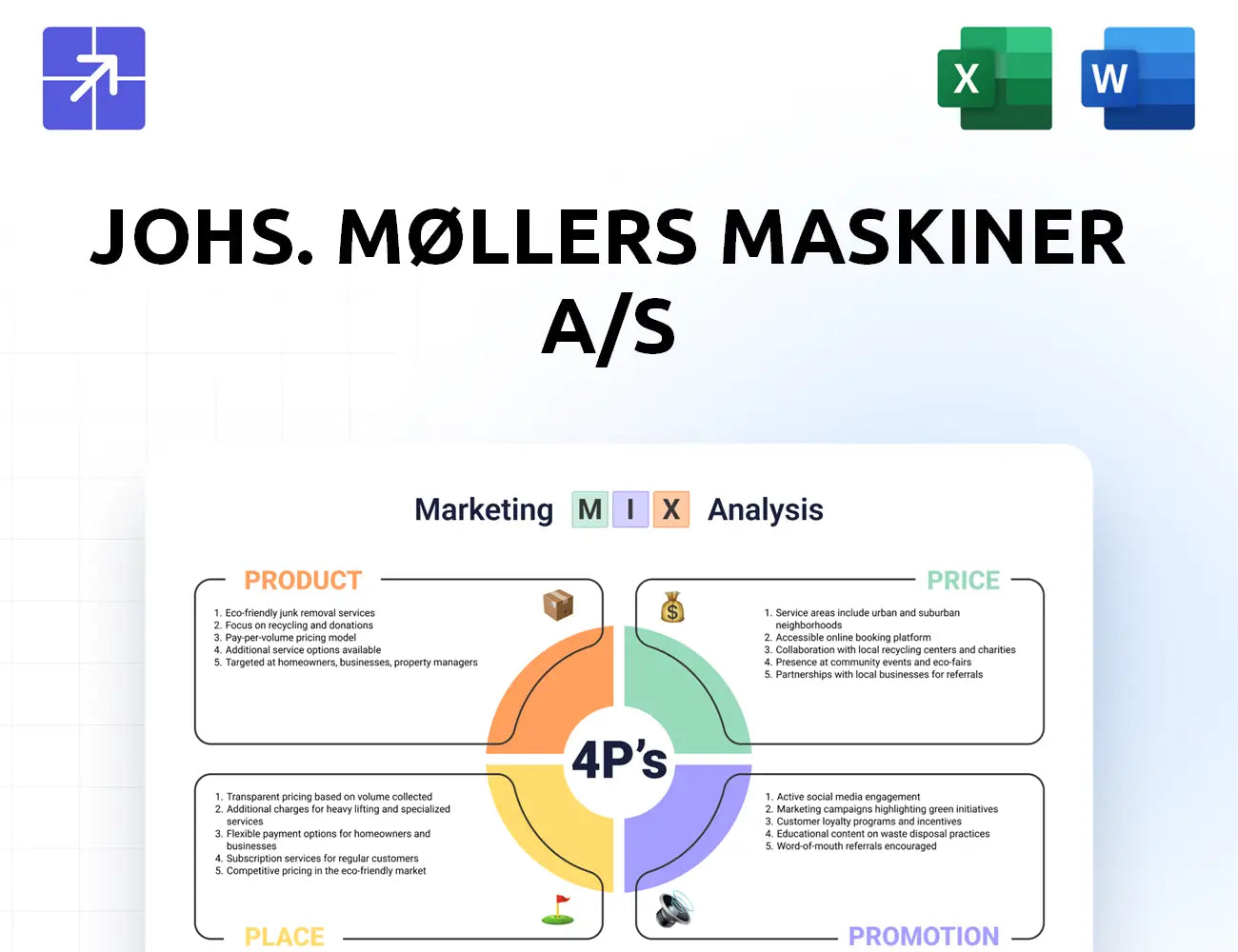 Jmm Group Marketing Mix