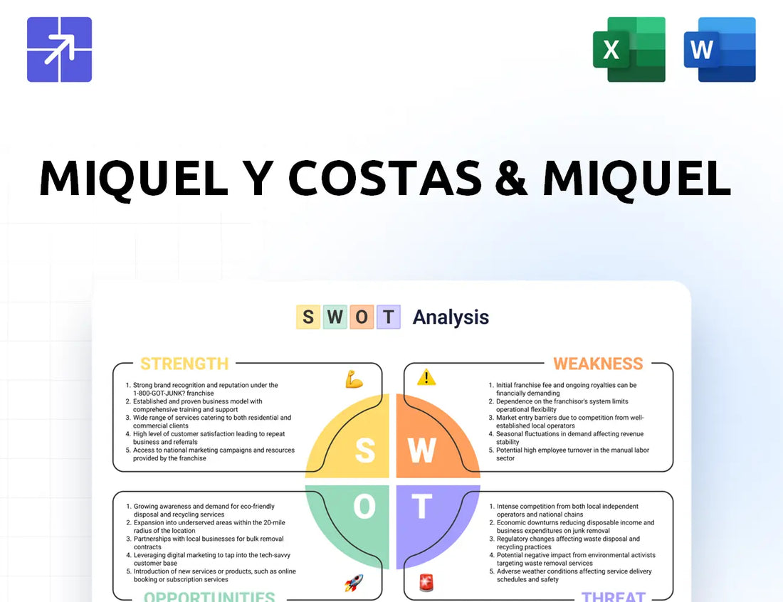 Miquelycostas Swot Analysis