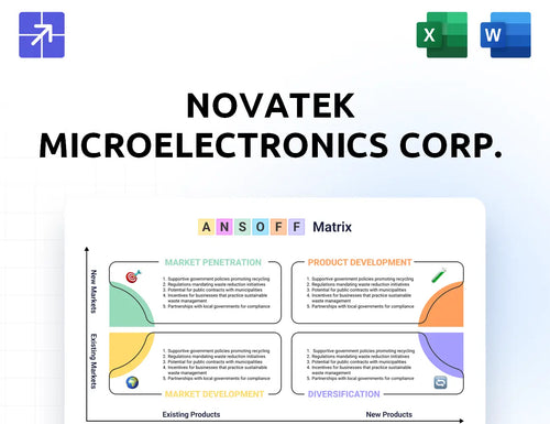 Novatek Ansoff Matrix