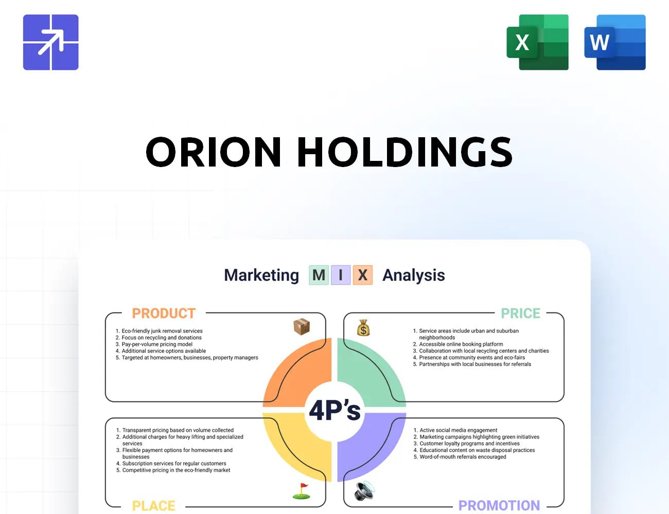Oriongroup Marketing Mix