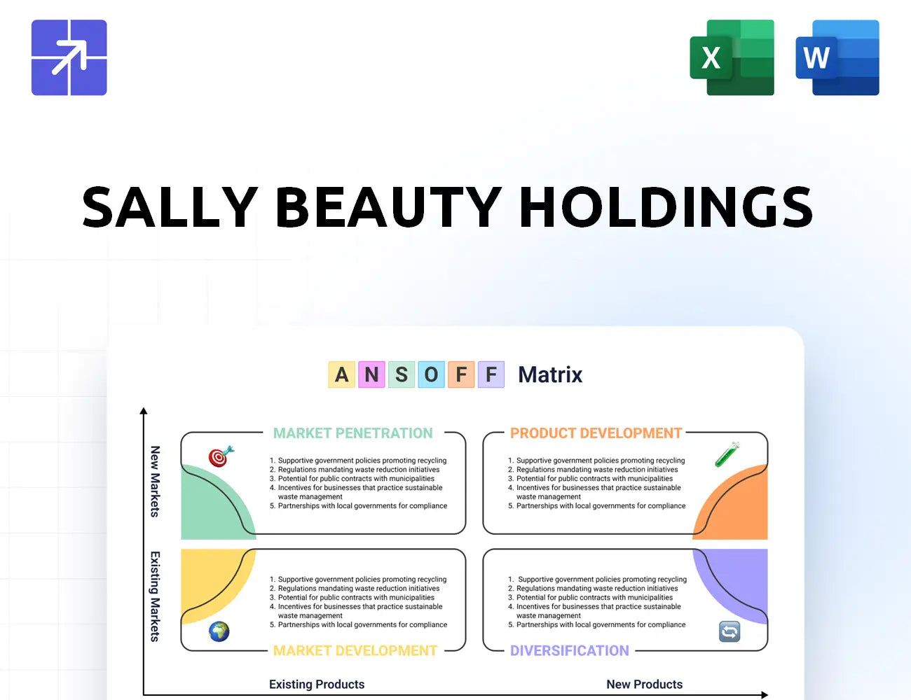 Sallybeautyholdings Ansoff Matrix